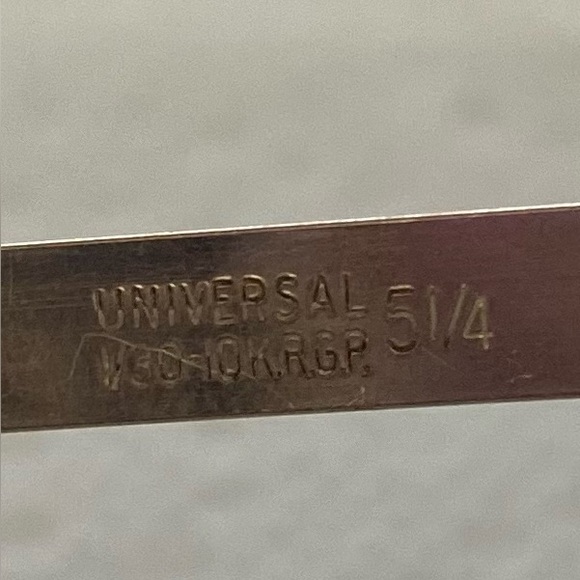 Universal 5 1/4 gold metal frame glasses - Used - Picture 3 of 8